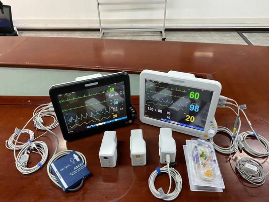 Moniteur portable modulaire Etco2, moniteur des signes vitaux de soins intensifs pour le diagnostic