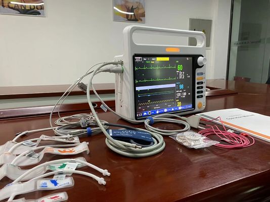12Moniteur modulaire de nouveau-né de 1 pouce avec ECG NIBP SPO2 standard à 3 conduites