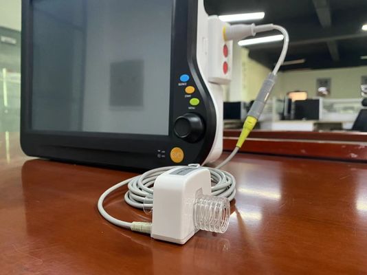 Pour les adultes et les enfants Etco2 Mainstream Couleur blanche Pour le moniteur cardiaque