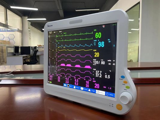 Moniteur cardiaque de soins intensifs, moniteur d' anesthésie portable.