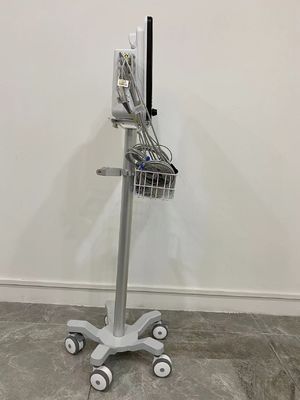 Chariot modulaire à moniteur patient de 3 roues silencieuses de pouce avec l'aviation Matieral en aluminium