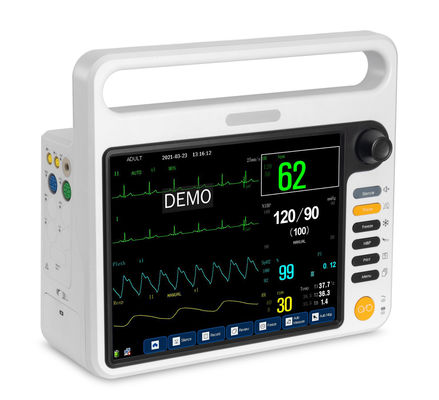 12Moniteurs cardiaques multiparamètres de 1 pouce avec fonction compatible HL7, acceptés OEM/SKD