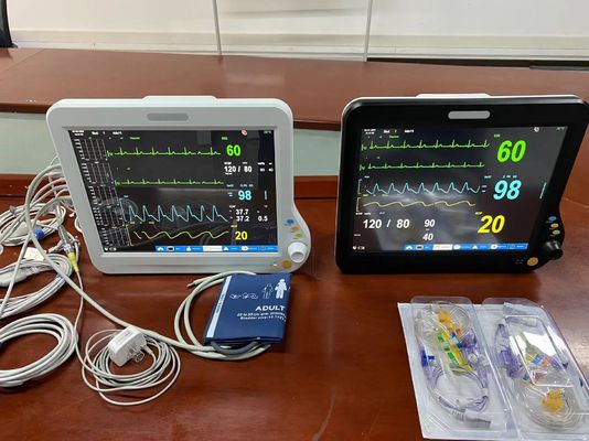 Dispositifs de surveillance physiologique cardiaque en soins intensifs avec écran tactile de 15 pouces