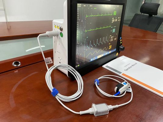 Moniteur cardiaque néonatale de 15 pouces, moniteur portable multipar avec Etco2