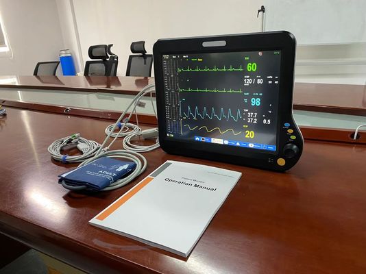 Moniteur modulaire de fréquence cardiaque, moniteur de patient, multiparamètre 15 pouces.