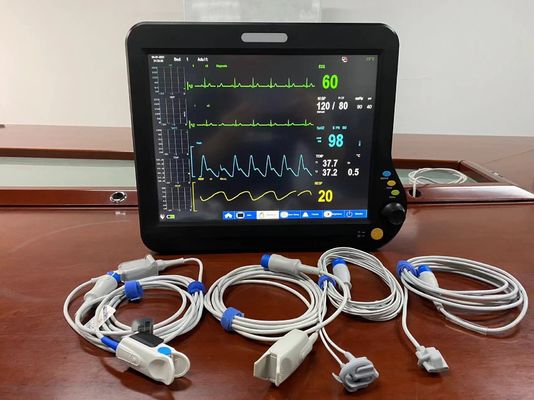 Moniteur multilingue de paramètres vitaux, appareil vital de l' hôpital 15 pouces pour adulte