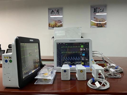 Moniteur de patient modulaire de l' unité de soins intensifs pour patients cardiaques Portable multiparamètres multilingue