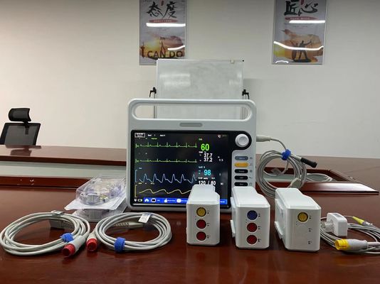 Équipement modulaire de surveillance du patient à l'hôpital multilingue avec ECG NIBP SPO2