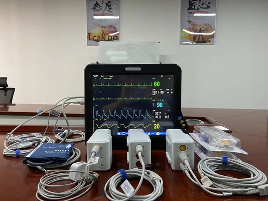 Moniteur de patient modulaire de 15 pouces multiparamètres avec écran tactile