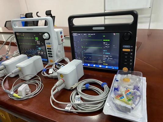 Moniteur portable modulaire Etco2, moniteur des signes vitaux de soins intensifs pour le diagnostic