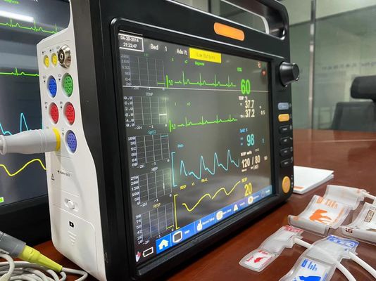 Écg NIBP SPO2 Moniteur multiparamètre vétérinaire portable pour patient animal