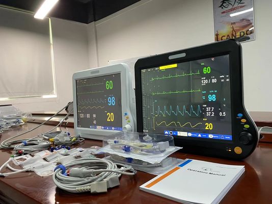 CMS Touch Vétérinaire Multiparamètre Moniteur 15 pouces Pour chirurgie animale