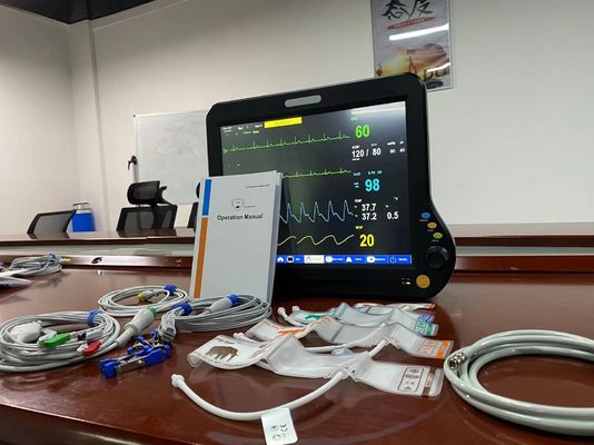 Moniteur multilingue vétérinaire multiparamètre 15 pouces avec EtCO2 CMS touch