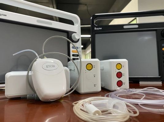 Module de CO2 de débit latéral blanc pour la surveillance du CO2 des marées finales OEM ODM