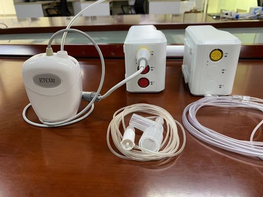 CO2 Capnographie en coulée latérale Moniteur Plug Play Matériau plastique