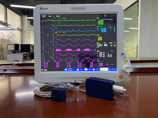 Moniteur cardiaque indirect du CO2 ICU, moniteur patient de paramètre multi d'anesthésie