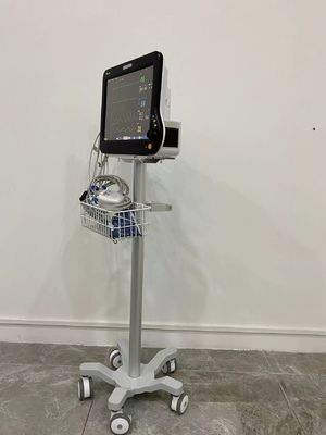 Nouveau-né aviation médicale Matieral en aluminium de chariot à moniteur de 3 roues silencieuses de pouce