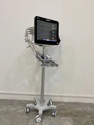 Chariot médical portatif en aluminium à moniteur de Matieral d'aviation avec les roues silencieuses de 3 pouces