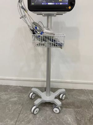 Nouveau-né aviation médicale Matieral en aluminium de chariot à moniteur de 3 roues silencieuses de pouce