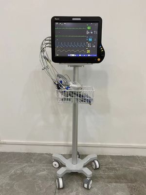 Chariot modulaire à moniteur patient de 3 roues silencieuses de pouce avec l'aviation Matieral en aluminium