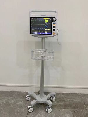 Chariot modulaire à moniteur patient de 3 roues silencieuses de pouce avec l'aviation Matieral en aluminium