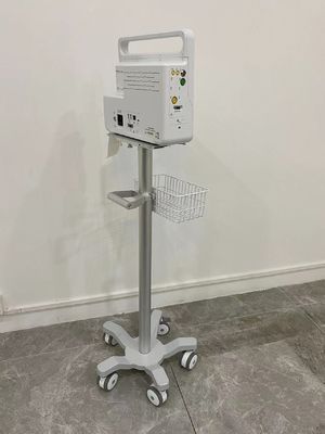 Chariot en aluminium à moniteur patient de Matieral d'aviation vétérinaire avec les roues silencieuses de 3 pouces