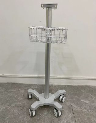 Nouveau-né aviation médicale Matieral en aluminium de chariot à moniteur de 3 roues silencieuses de pouce