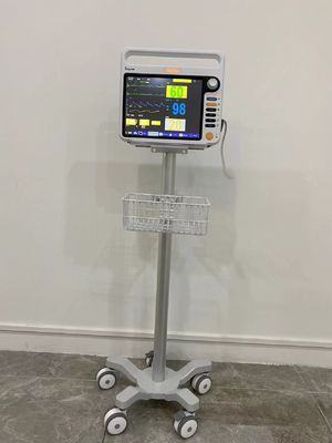 Chariot médical portatif en aluminium à moniteur de Matieral d'aviation avec les roues silencieuses de 3 pouces