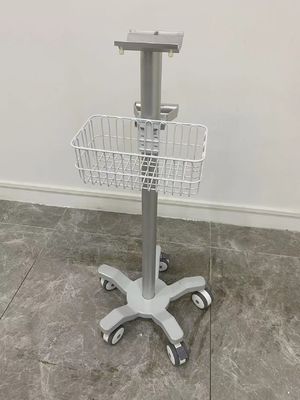 Anesthésie aviation médicale Matieral en aluminium de chariot à moniteur de 3 roues silencieuses de pouce