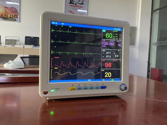 Moniteur patient multi de paramètres portatif de grande précision avec l'écran d'affichage à cristaux liquides de TFT de 12,1 pouces