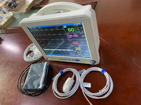Outre du moniteur portatif de signes vitaux de couleur blanche avec la mesure d'ECG SPO2 NIBP et de Temp