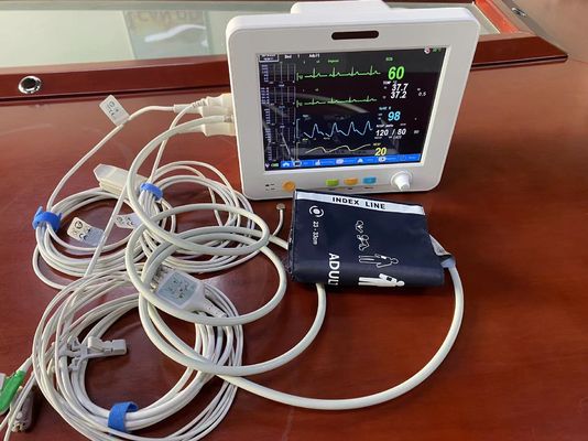 Moniteur patient portatif d'écran de TFT LCD de 8,4 pouces pour le Temp ECG EtCO2 de SPO2 NIBP
