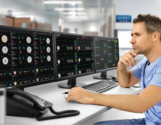 Système de surveillance du centre pour moniteur portable multiparamètres, moniteur cardiaque